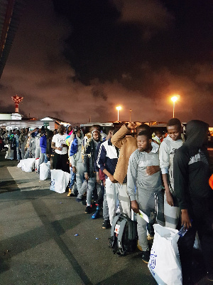 More than 150 Ghanaians migrants back from Libya