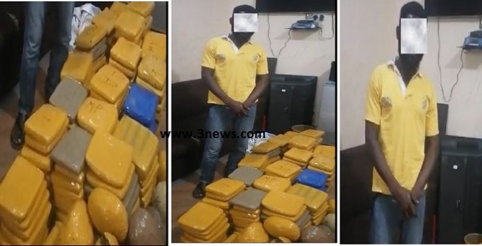 Accra: Police arrest man with 228 parcels suspected to be Indian Hemp