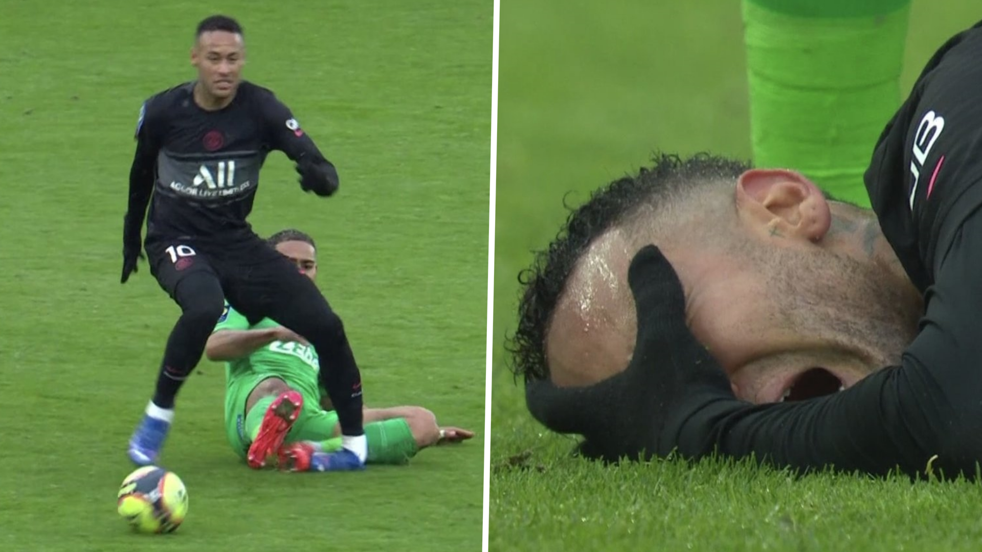 Neymar to miss up to eight weeks at PSG with ankle injury which left him screaming in agony